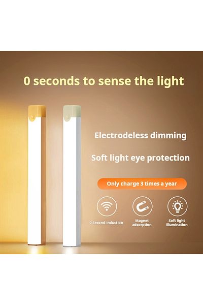 Choice 0-5w 0.1m White 1pc Wireless Rechargeable Led Motion Sensor Cabinet Light - Ideal For Closet, Kitche