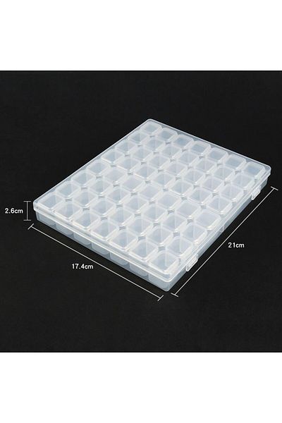 Choice As Show 56 Grids White 5D DIY Diamond Painting Tools Accessories Storage Box Container Diamond Embro