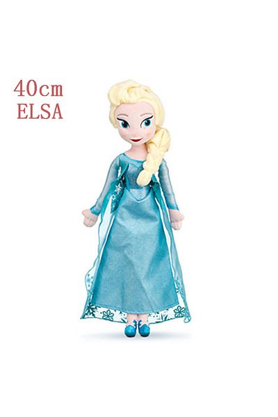Choice 1pcs 40cm 50cm Anime Frozen The Plush Princess Anna Kawaii Doll Snow Queen Princess Anna Elsa Soft S