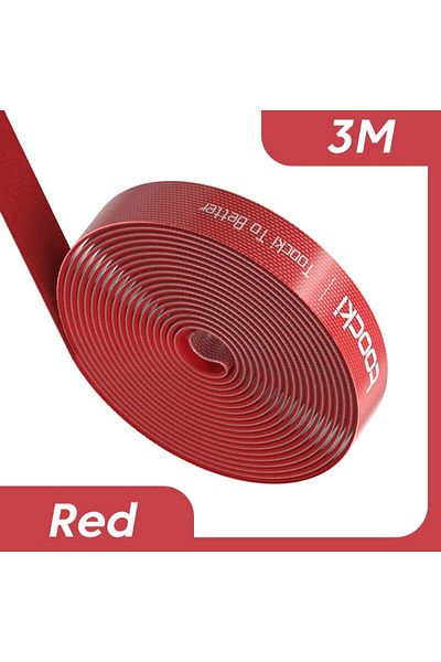 Choice 3m Red Toocki Organizer Wire Winder Ties Earphone Mouse Cord Management USB Charger Cable Protector