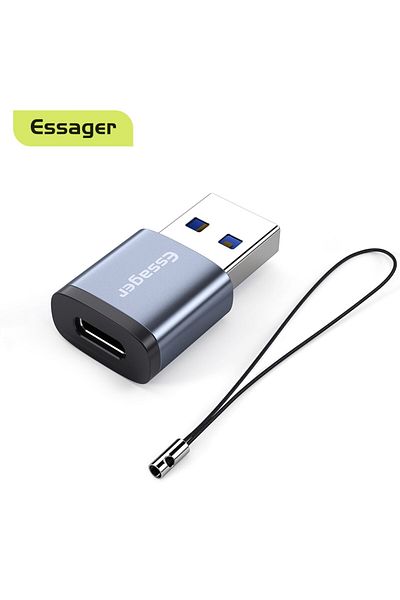 Choice محول من النوع C إلى USB 3.0. محول Essager OTG من النوع C USB 3.0 من النوع C USB C ذكر إلى USB أنثى
