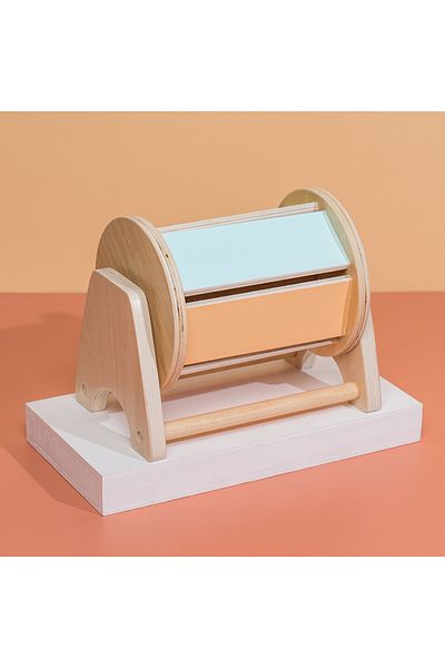 Choice 4 887 Montessori Wooden Toys 5 in 1 Object Permanence Box Ball Coin Drop Toy House Rainbow Spinning