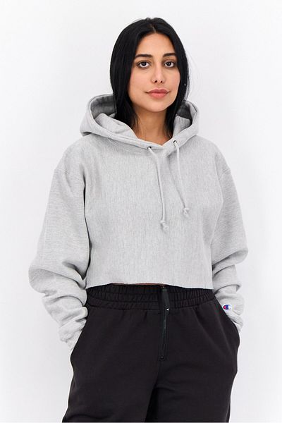 Champion Women Sportswear Fit Long Sleeve Outdoor Sweatshirt, Grey