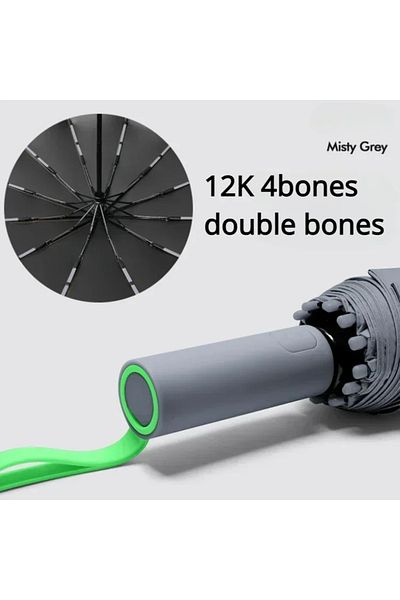 Choice grey-72bones 16K Double Bones Large Umbrella for Men Women Windproof Umbrellas Automatic Folding Str