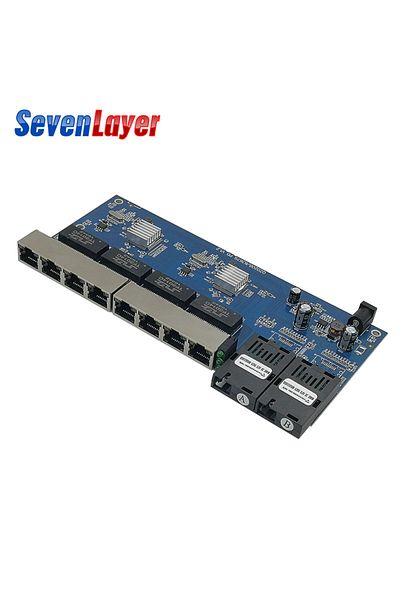 Choice only PCB Reverse POE Switch 2F8E Gigabit Fast Ethernet switch Converter Ethernet Fiber Optical Media
