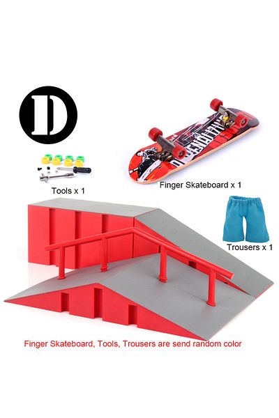 Choice 4D Finger Skateboard Big Scene DIY Mini Park Finger Skatepark Ramp Track Stairs Venue Combination In