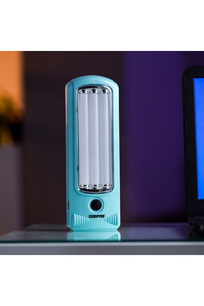 Geepas Rechargeable LED Lantern with Solar Panel-Energy Efficient Design, 52 Pieces High Power LEDs