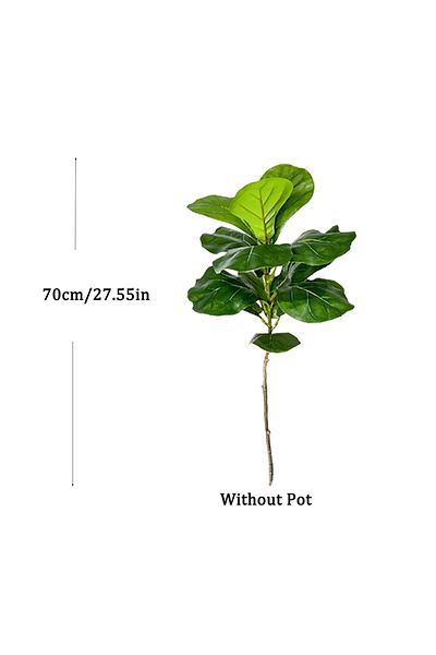 Choice 70cm 70-135cm Large Artificial Ficus Tree Fake Rubber Plants Branch Plastic Fiddle Leaves for Home G