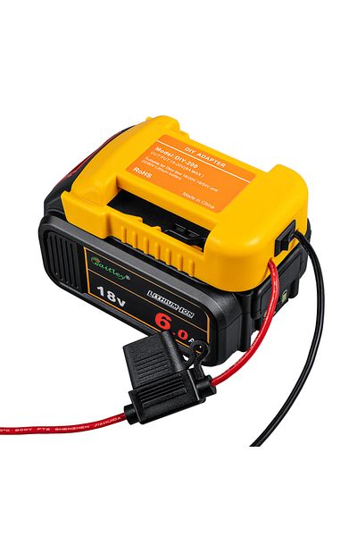 Waitley External Battery Adapter Converter For Dewalt 18v/20v/54v Battery Diy Power Tool Box Mod Plug Acc...
