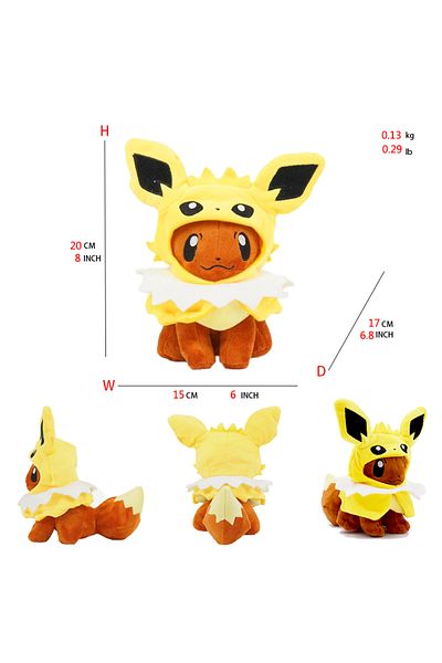 Choice Jolteon Eevee Cos Umbreon Espeon Jolteon Flareon Glaceon Vaporeon Sylveon Leafeon Plush Toy Stuffed