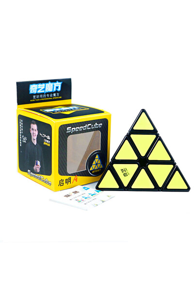 Choice مكعب سحري سريع QIYI من Pyramid 3x3x3 4x4x4 5x5x5 أحجية ملصقات سوداء مك...