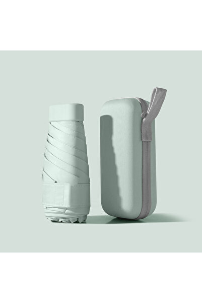 Choice مظلة جيب صغيرة الحجم باللون الأخضر الفاتح للنساء خفيفة الوزن قابلة للط...