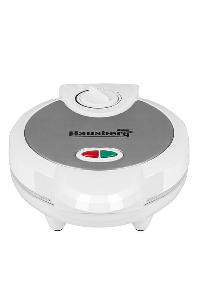 Hausberg Aparat Waffe Hb-3562ab, 1300 W, 4 Compartimente, Carcasa Din Inox, Alb