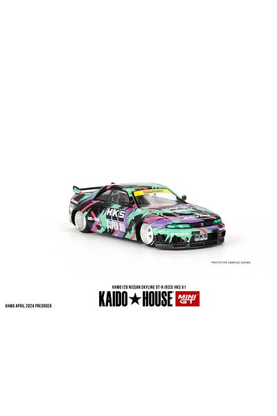 mini gt 1/64 نيسان سكاي لاين جي تي آر (R33) Hks V1 Khmg129