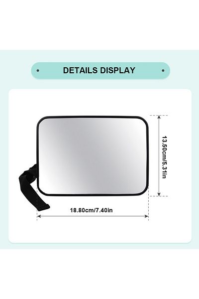 Choice 1pc SEAMETAL Car Rear Seat Baby Mirror Adjustable Wide Angle Seat Safety Rearview Observation Mirror