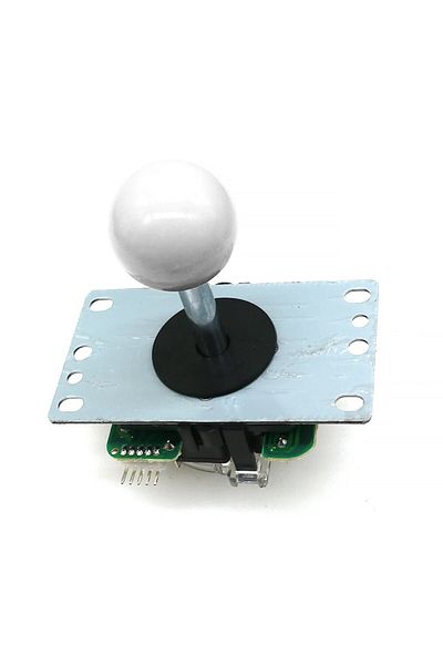 Choice WHITE Copy SANWA Joystick With 5 Pin Connector 8 Way Classic Square Restrictor Arcade Game Machine S