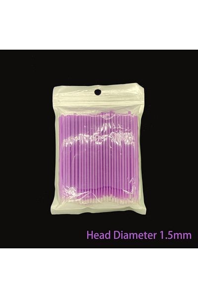 Choice Purple 100Pcs Up Paint Micro Brush Tips 1.5mm Mini Car Touch Up Paint Micro Brush Purple Auto Applic