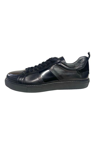 Greyder 64569 Men's Black Genuine Leather Sneaker Shoes