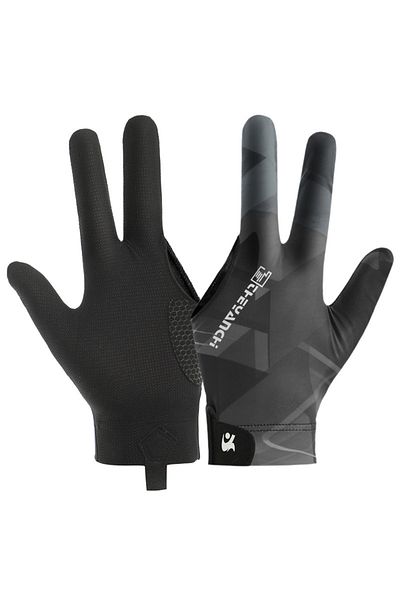 Choice Black Grey Pool Player Gloves Comfortable Billiard Glove 3 Finger Pool Gloves Lightweight Pool Table