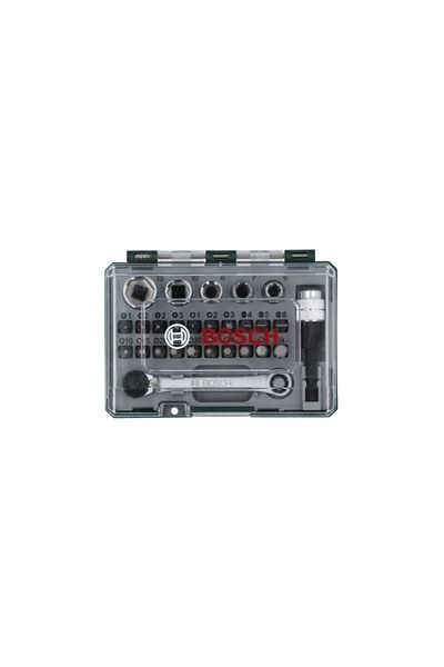 Bosch 27-Piece Screwdriver Bit Set with Ratchet