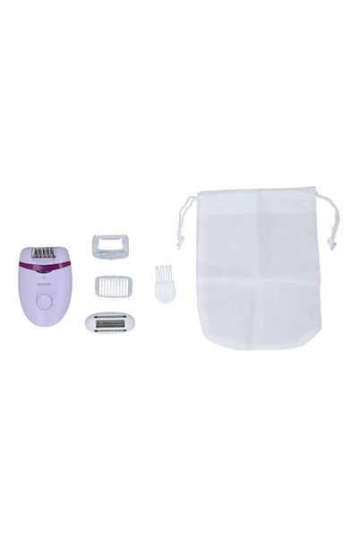 Philips Satinelle Essential Corded Compact Epilator with 4-Accessories