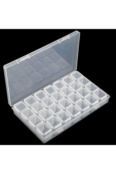 Choice As Show 28 Grids White 5D DIY Diamond Painting Tools Accessories Storage Box Container Diamond Embro
