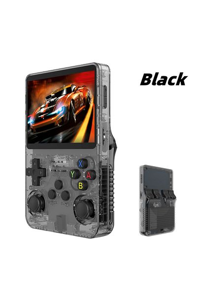 Choice 128G Black Open Source R36S Retro Handheld Video Game Console Linux System 3.5 Inch IPS Screen Porta