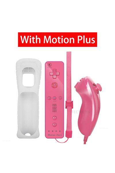 TECTINTER PP With MP 1 pair Remote Compatible Nintendo Wii Console Wireless Gamepad Controller Nunchuck Remote