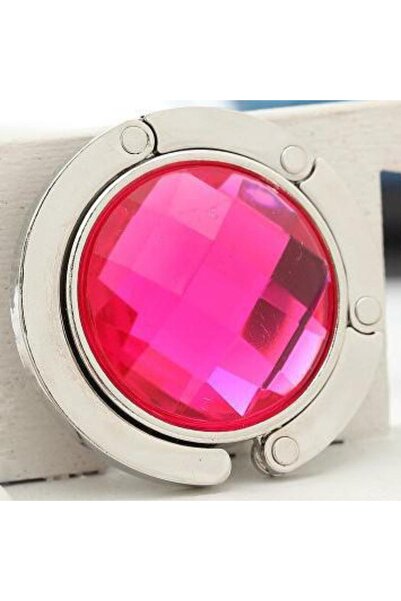 Choice حقيبة يد قابلة للطي باللون الأحمر الوردي مع خطاف للمحفظة وحامل طاولة م...