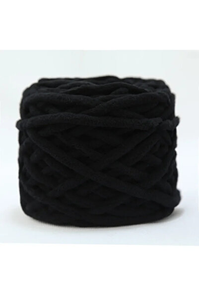 Choice 20 خيط حياكة شينيل أسود 100 جرام/كرة، خط شرائط الثلج الناعم، خيط قطني،...