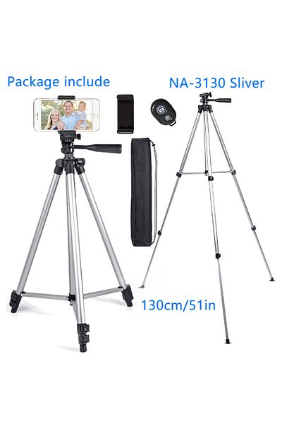 Nagnahz Na-3130-s 130cm Tripod For Phone 150cm Video Recording Phone Tripod Stand With Bluetooth Rem
