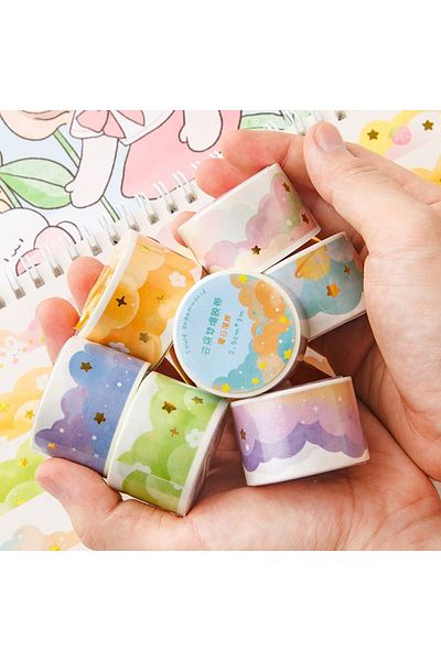 Choice 4pcs 4 Pcs Set Sticker DIY Cloud Bronzing Film Handbook Sticker