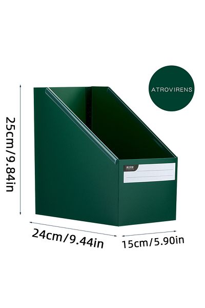 Choice Green Student Foldable Desktop Books Sorting Storage Box A4 Size Office Stationery For Various Funct