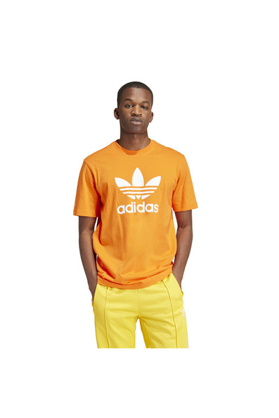 adidas تي شيرت رجالي برتقالي تريفويل - IR8000
