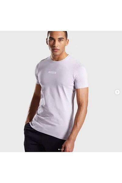 RACR GYMSHARK Ανδρικό Μπλουζάκι Λιλά Central