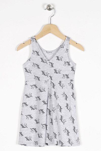 zepkids Gât rotund Zero mânecă Unicorn Metraj - Rochie Feta Grimelange Color