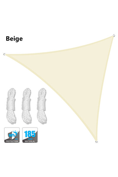 Choice مظلة خارجية واقية من الشمس مثلثة الشكل مقاومة للماء مقاس 200x200x200 س...
