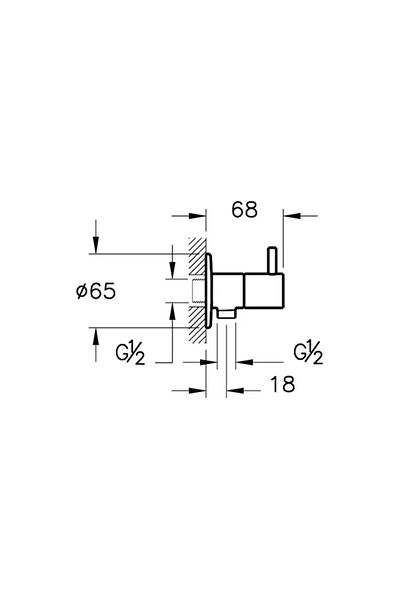 VitrA A 4521436   - Origin Black Faucet Mat