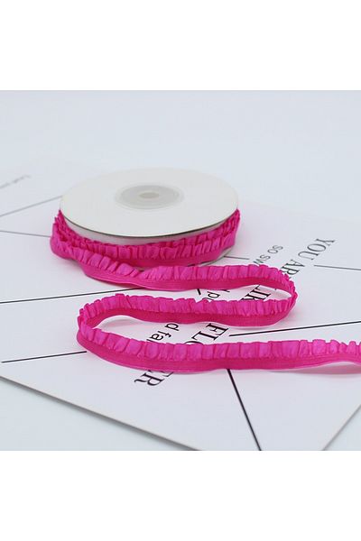 Choice 5yards 15 5yards 1cm Pleated Stretch Lace Trim Ribbon Ruffled Elastic Band Headdress Gift Box Bow De
