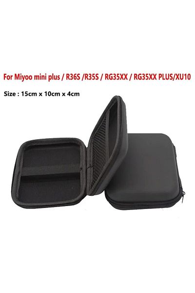 BOYHOM For R36S Black TOP Protect Game Storage Case for Miyoo Mini Plus R36S R35S Portable Storage Console