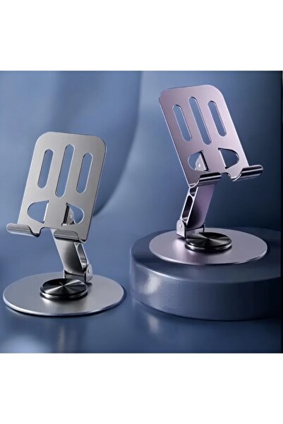 Home 360 °   Περιστρεφόμενη μεταλλική βάση τηλεφώνου και tablet - Ρυθμιζόμενο ύψος και γωνία