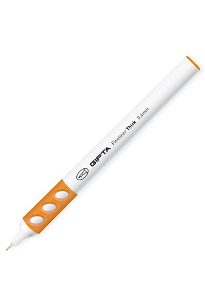 Gıpta Fineliner Thick 04 Mm Round Body Orange