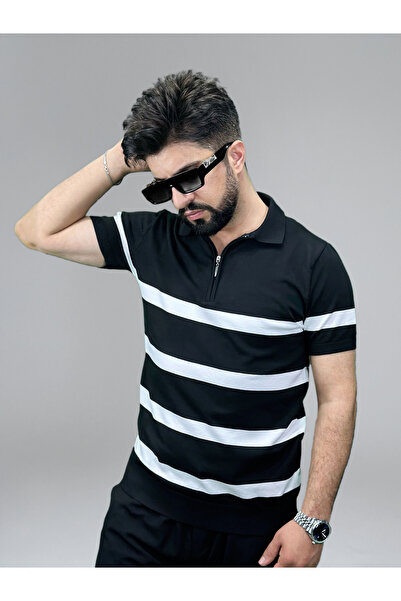 HAWKKİNG Triko Çizgili Polo Yaka T-Shirt