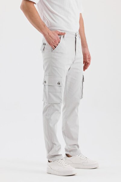 DeepSEA Men's Stone Relaxed Fit Gabardine Cargo Pants – Outdoor Style Pockete...