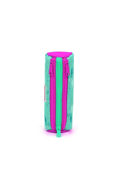 Coral High Τσάντα μολυβιού Coral High 22315 Water Green Flamingo με σχέδιο τριών διαμερισμάτων