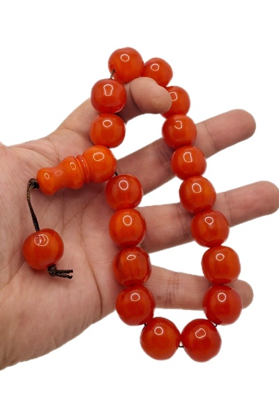 Han Ticarethane نموذج خاص كبير الحجم برتقالي داكن اللون Efe التميمة مسحوق الع...