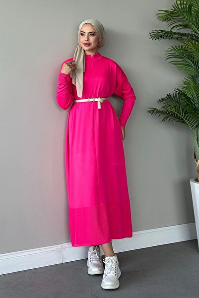 Hazamoda Rochie mercerizată înger fucsia