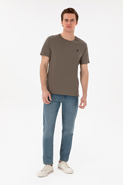 U.S. Polo Assn. Ανδρικό μπλουζάκι με κανονική εφαρμογή Crew Neck Mink Basic 50298035-VR052