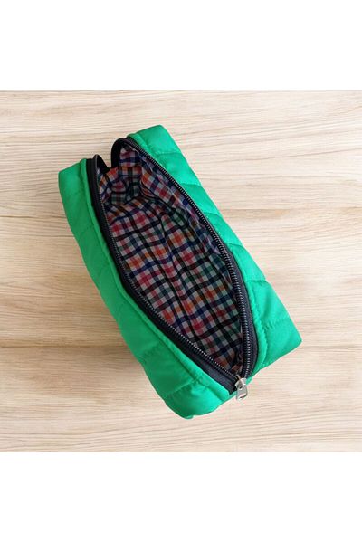 FİYPER Green Pencil Bag Water Repellent Fabric
