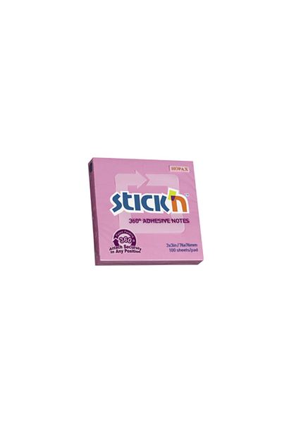 Gıpta Stickn 76x76 Pastel Pink 360° Adhesive Note Holder 100 Yp